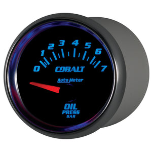 Autometer Cobalt 52mm 0-7 BAR Short Sweep Electric Oil Pressure Gauge