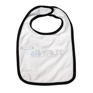 Turn 14 Distribution Baby Bib - White