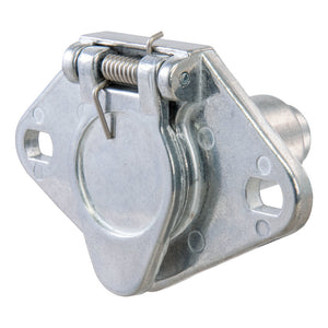 Curt 4-Way Round Connector Socket (Vehicle Side Packaged)