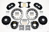 Wilwood Narrow Superlite 4R Rear P-Brk Kit 12.88in Drilled 2005-2014 Mustang