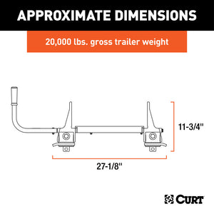 Curt R20 5th Wheel Roller