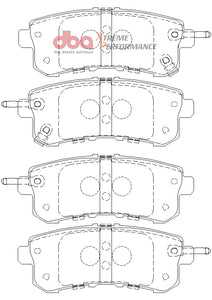 DBA 11-13 Infiniti QX56 (Rear Rotor) XP Performance Rear Brake Pads