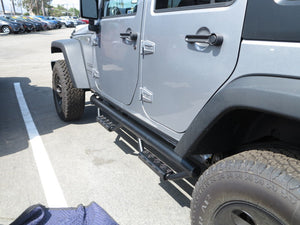 RBP RX-7 Step Bars 07-17 Jeep Wrangler JK (4-Door) - Black