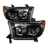 Xtune Toyota Tundra 07-13 Projector Headlights Eliminates AFS LED Halo Black PRO-JH-TTUN07-CFB-BK