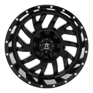 RBP 65R Glock 22x12 6x135 BP / 4.75 BS -44mm Offset 87mm CB (Hub Centric) Gloss Black Wheel