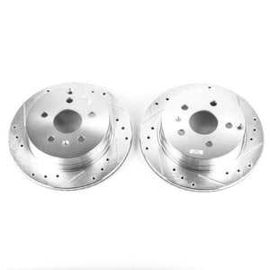 Power Stop 10-17 Chevrolet Equinox Rear Evolution Drilled & Slotted Rotors - Pair