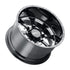 Weld Off-Road W125 20X9 Granada Six 6X139.7 ET00 BS5.00 Gloss Black MIL 106.1
