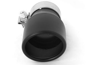 aFe MACH Force-XP 409 SS Single Wall Universal Clamp On Exhaust Tip - Black