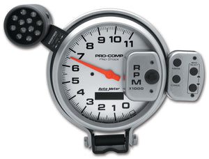 AutoMeter Gauge Tach 5in. 11K RPM Pro-Stock Pedestal W/ Super Lite & Peak Mem Ul