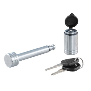 Curt 1/2in Hitch Lock (1-1/4in Receiver Barbell Chrome)