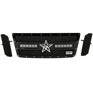 RBP RX-3 Midnight Edition Black LED Bar Grille (Studded) 2017 Nissan Titan XD