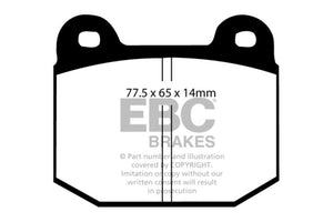 EBC 08+ Lotus 2-Eleven 1.8 Supercharged Yellowstuff Front Brake Pads