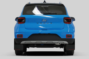 Rally Armor 20-24 Hyundai Venue Black Mud Flap Grey Logo