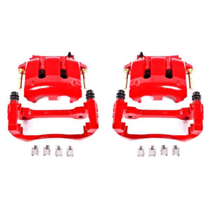 Power Stop 05-14 Ford Mustang Front Red Calipers w/Brackets - Pair