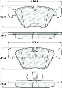 StopTech 06-08 BMW M3/Z4 Street Select Brake Pads w/Hardware - Front