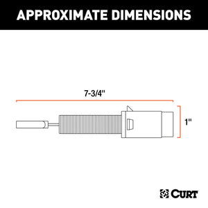 Curt Electrical Adapter (4-Way Round Vehicle to 4-Way Flat Trailer)