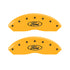 MGP 4 Caliper Covers Engraved Front & Rear Oval Logo/Ford Yellow Finish Black Char 2008 Ford F-150