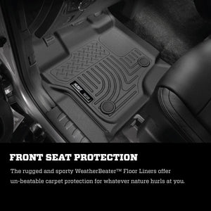 Husky Liners 21-22 Toyota Sienna (w/2nd Row Bucket Seats) WeatherBeater 2nd Seat Floor Liner - Black