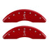 MGP 4 Caliper Covers Engraved Front & Rear Tiffany Snake Red finish silver ch