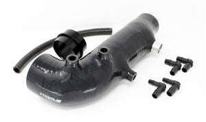 Torque Solution Turbo Inlet Hose Black: 02-07 Subaru WRX / 04-18 STI / 05-09 Legacy GT / 04-13 FTX