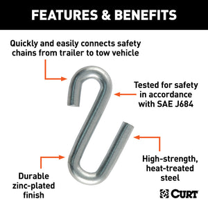 Curt Certified 7/16in S-Hook (5000lbs)