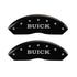 MGP 4 Caliper Covers Engraved Front Buick Rear Black Finish Silver Char 2017 Buick Envision