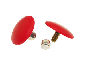 Prothane Universal Bump Stop 3/8X2 Ultra Thin Button - Red