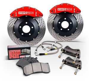 StopTech 15 Audi S3 /15 Volkswagen Golf R Front BBK w/ Yellow ST-40 Caliper Slotted 355X32 2pc Rotor