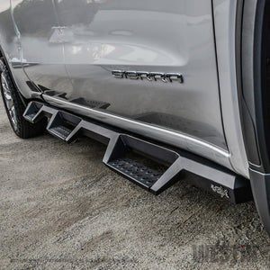 Westin 19-22 GMC Sierra 1500 CC 6.5ft Bed (Excl. 2019 Ltd/LD) HDX Drop W2W Nerf Step Bars - Tex. Blk