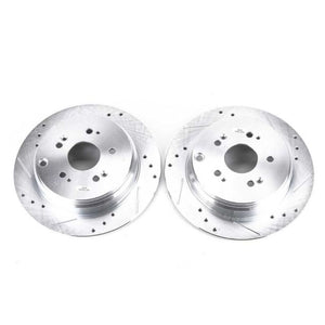 Power Stop 07-18 Acura RDX Rear Evolution Drilled & Slotted Rotors - Pair