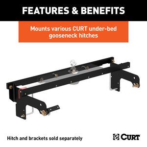 Curt 99-07 Chevrolet Silverado 2500 Under-Bed Gooseneck Installation Brackets