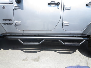 RBP RX-7 Step Bars 07-17 Jeep Wrangler JK (4-Door) - Black