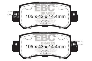 EBC 12+ Mazda CX-5 2 Greenstuff Rear Brake Pads