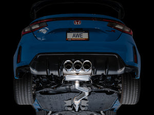 AWE Tuning 2023 Honda Civic Type R FL5 Touring Edition Exhaust w/ Triple Chrome Silver Tips