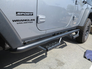 RBP RX-7 Step Bars 07-17 Jeep Wrangler JK (4-Door) - Black