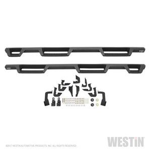 Westin 07-18 Chevrolet Silverado 1500 CC 5.5ft Bed HDX Drop W2W Nerf Step Bars - Tex. Blk