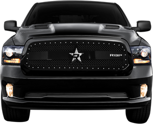 RBP RX-3 Series Studded Frame 1pc. Grille 13-17 Dodge Ram 1500 - Black