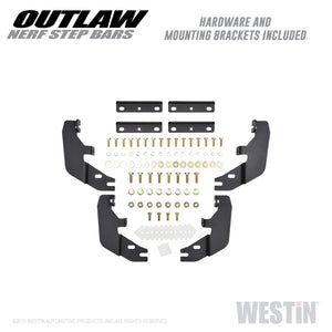 Westin 15-20 Ford F-150 SuperCab / 17-20 F-250/350 SuperCab Outlaw Nerf Step Bars - Textured Black