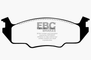 EBC 80-84 Volkswagen Golf 1.6 Yellowstuff Front Brake Pads