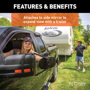 Curt Extended View Tow Mirror