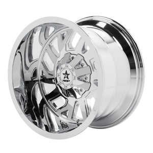 RBP 65R Glock 20x12 8x165.1 BP / 4.75 BS -44mm Offset 121.3mm CB (Hub Centric) Chrome Wheel