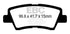 EBC 12+ Hyundai Azera 3.3 Redstuff Rear Brake Pads