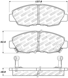 StopTech Performance 97-99 Acura CL / 94-97 Honda Accord Coupe / 90-97 Accord Sedan Front Brake Pad