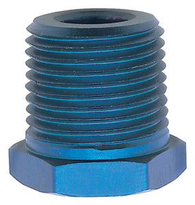 Russell Performance 3/8in Male to 1/4in Female Pipe Bushing Reducer (Blue)