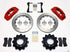 Wilwood TC6R Rear Kit 16.00in Red 1999-2010 GM Trk 2500 HD 4.84 Cntr