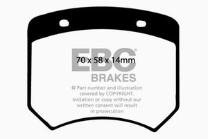 EBC 03-04 Morgan Aero 8 4.4 Yellowstuff Rear Brake Pads