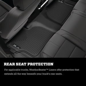 Husky Liners 17-22 Nissan Rogue Sport Weatherbeater Black Front & 2nd Seat Floor Liners