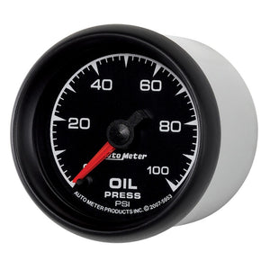 Autometer ES 52.4mm 0-100 PSI Oil Pressure Gauge