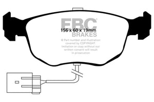 EBC 98-99 Ford Contour 2.5 SVT Redstuff Front Brake Pads