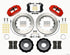 Wilwood Narrow Superlite 6R Front Hat Kit 14.00in Red 2013-Up Ford Focus ST w/ Lines